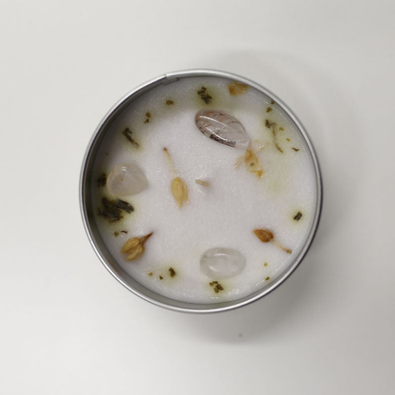 VELA JAZMIN, CUARZO BLANCO - Equilibrio Interior
